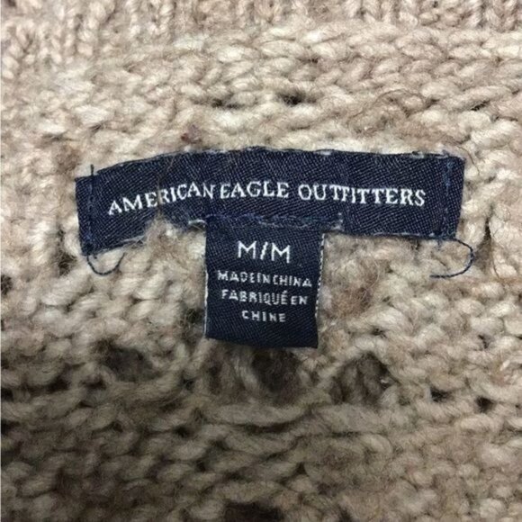 American Eagle Women’s V Neck Loose Knit Wool Blend Sweater, size M - Picture 8 of 11